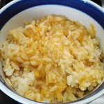 八割うどん - 卵かけごはん