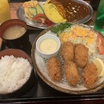 Kafe and oresutoran danwashitsu nitokyo - 愛！大きいカキフライと白米！