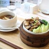 Hasu Meguri - 薬膳スープ　B清熱 元気補充　　　　　　　　　　　　　　　　　   蒸籠　   柔らか鶏と干し椎茸