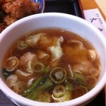 御食事処 大幸 - 唐揚げセットワンタンスープ