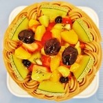 芳林堂 - 「特注・生ﾁｮｺﾚｰﾄﾃﾞｺﾚｰｼｮﾝｹｰｷ(果物大盛)5号」\3250です（2013/10/6UP）