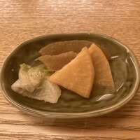博多うなぎ屋 藤う那 - 漬物。絶品です！