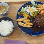mizuna cafe & dining - 近江牛ハンバーグランチ