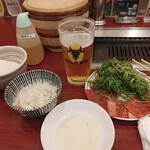 タン・シャリ・焼肉 たんたたん - たっぷりねぎ塩タン(青)
