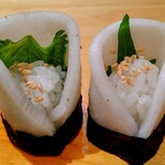 鮨 日進月歩 - 2023/8月中旬。だいこん巻。