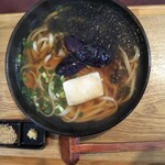 山ぼうし - 茄子と餅のうどん大盛