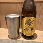 鰻家 - エビス瓶ビール中瓶　660円