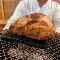 銀座 きた川 - 秋田ポークの玉鋼焼き