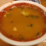 Hourai - 炒飯スープ　ピントが・・・。　50円でお替り出来ます。
