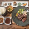 Gurumi - 赤城牛レアステーキ御膳　ご飯は大盛りにしました