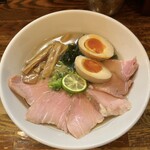 中華そば いぶき - 冷やしイリコそば(チャーシュー＆味付玉子トッピング)♪