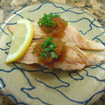 回転寿司 沼津港  - あぶりサーモン