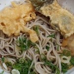 伏見　藪そば - 刻みネギ、山葵、出汁をぶっかけ、良く混ぜて食べる～♪(^o^)丿