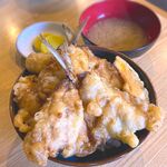 矢ざ和 - 鯵天丼￥800　2023.9.6