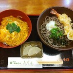 田毎そば - 玉子丼と天おろしのセット900円