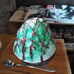 CAFE Megane Shobou - 巧克力薄荷刨冰