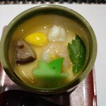 上野 寿司 祇園 - 茶碗蒸し。