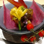 上野 寿司 祇園 - 前菜。