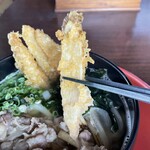 うどん工房かたつむり - 嚙みごたえのあるごぼ天