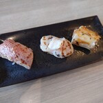 九州寿司 寿司虎 Aburi Sushi TORA - 炙りづくし特選三貫握り