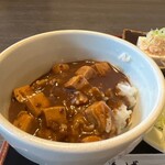 Yabuno Daisaku - お蕎麦とミニマーボー丼セット950円