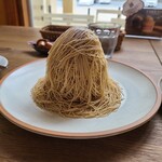 kasamarron cafe - 和栗モンブラン、ドリンクセット(1700円)