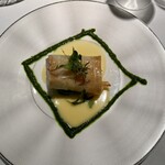 上高地ルミエスタホテル - 白身魚バジルソースすごく美味しい。