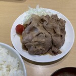 Sapporo Tonteki - しょうが焼き定食（週替わり定食）のしょうが焼き