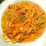 TRATTORIA GIOIA - エビのトマトクリームパスタ