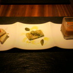 前菜三種（焼きストロガノフの前菜）