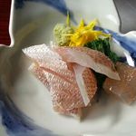 割烹 新多久 - 鯛お造り