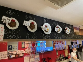 ニューキャッスル - 店内黒板メニュー