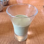 Ikkyuu - デザート。緑茶のムース。