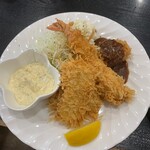 えいすけ - ミックスフライ定食　1,200円