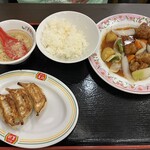 餃子の王将 - 酢豚セット