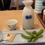 金角 - 黄桜 熱燗 二合 605円。