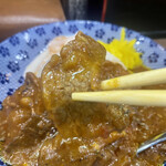 ヌードル＆スパイスカレー 今日の1番 - 2023年08月24日(木) の来店　カレーの和牛部分