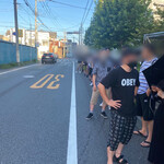 ヌードル＆スパイスカレー 今日の1番 - 日曜日(9/10)開店前数分(AM06:28)で40人待ち！