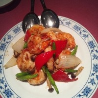 横浜中華街 重慶飯店 本館 - 大海老 ＸO炒め