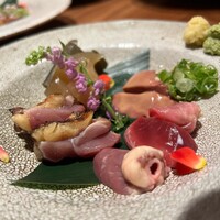 炭火焼鳥 木鶏 - 刺身6種盛り