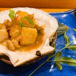 花寿司 - ホタテの和風バターソース