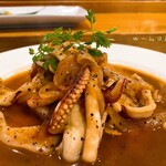 花寿司 - ゲソと玉ねぎのソテー