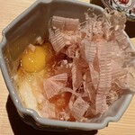 温石 - 長芋素麺でした。お腹が落ち着くなぁ、アハッヾ(≧▽≦)ﾉ