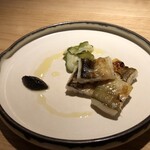 吉花 - 穴子！オリーブのペーストの旨みでアクセントつけてもよき。