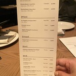 Peter Luger Steak House Tokyo - グラスワインのメニュー2023