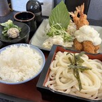 Dompachi - エビフライ定食ざる