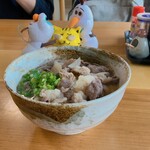 土居食堂 - 肉うどん　550円(税込)  ※横からも