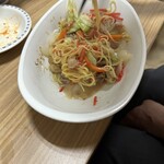 はらみ専門店 㐂晴屋 - 3人で分けたあとの焼きラーメンw写真撮り忘れてあとから撮りました。