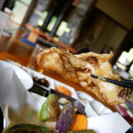 郷のえき 山城 - 絶品☆舞茸の天ぷら