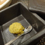 たらく うめ銀 - お好みで柚子胡椒を使います